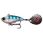 Savage Gear Fat Tail Spin 8cm 24g Sinking Blue Silver Pink image