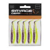 Savage Gear Cannibal Shad 8cm 5g Purple Glitter Bomb 5pcs