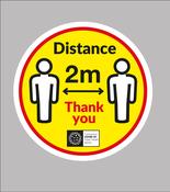 2mtr Distance Floor Decals image