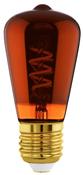 E27 LED ST48 RED CORKSCREW FILAMENT BULB WW | 110199 image