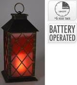 LANTERN 28CM BLACK B/O LED | ANX000720 image
