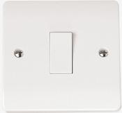 1 GANG 2 WAY 10A SWITCH MINIGRID PLATE | CMA011 image