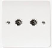 COAXIAL SOCKET TWIN OUTLET               | CMA066