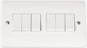 6-GANG 2-WAY 10A PLATE SWITCH           | CMA105 image