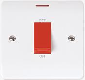 50A 1G DP SWITCH WITH RED ROCKER &amp; LED | CMA2201