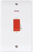 50A 2G DP SWITCH WITH RED ROCKER &amp; LED | CMA2203 image
