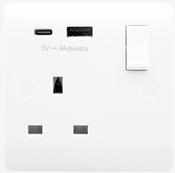 SOCKET OUTLET WITH TYPE A &amp; C USB (4A) OUTLETS | CMA785 image