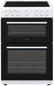 NORDMENDE 60CM TWIN CAVITY CERAMIC COOKER WHITE | CTEC63WH image