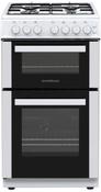 NORDMENDE 50CM TWIN CAVITY NAT GAS COOKER WHITE | CTG52WH image