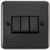 10A 3G 2W SWITCH PLATE | DPBN413BK image