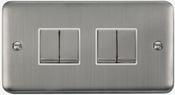 4 GANG 2 WAY 10A SWITCH PLATE | DPSS414WH image