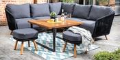 EDEN SQUARE CASUAL DINING SET NOIR | EDENSQCASUALSETNOIR image