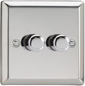 VARILIGHT LED DIMMER 2G2W P/CHROME | JCP252 image