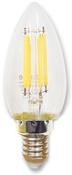 FULL GLASS LED CANDLE 4W DIMM E14 | SCFDCANSES image