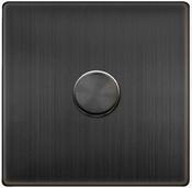 1 GANG 2 WAY 100W DIMMER SWITCH - MATT BRONZE | SFBZ161 image