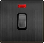 20A INGOT DOUBLE POLE SWITCH WITH NEON  | SFBZ723BK image