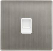 SINGLE RJ11 (IRISH/US) OUTLET - STAINLESS STEEL | SFSS115PW