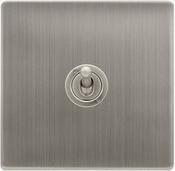 10AX 1 GANG 2 WAY TOGGLE SWITCH - STAINLESS STEEL | SFSS421 image