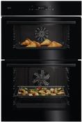 AEG BUILT IN DOUBLE OVEN BLACK | TE7CP61B
