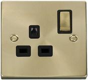 DECO 1G 250V 13A DP SW SS SKT SBBK | VPSB1535BK image