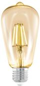 BULB-E27-LED ST64 4W AMBER 2200K | 110055 image