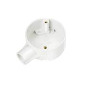 BOX 20MM END PVC WHITE | 2ECR2