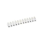 STRIP OF 12 CONNECTORS 4 M/M WHITE PLASTIC | 34221