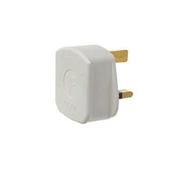RUBBER PLUG TOP 13AMP 3PIN WHITE | 6283W