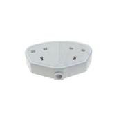 EXTENSION SOCKET TWIN RUBBER WHITE | 9422W