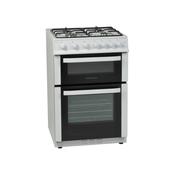 NORDMENDE 60CM TWIN CAVITY LPG GAS COOKER WHITE | CTG62LPGWH image