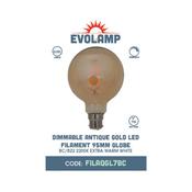 FILAMENT G95 DIMMABLE 7.5W BC | FILAQGL7BC image