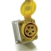 SOCKET 32AMP 3P +N&amp;E (5 PIN) IP44 | GW62414 image