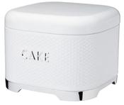 LV CAKE STORAGE TIN 26X19CM WHITE | LOVCTWHT