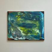 Rivers Whisper, 2024 - Abstract Oil Painting, Michael J Kinsella image