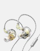 TRN ST2 Hybrid In Ear Monitors With Mic - Transparent image