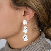 Ghost Triple Drop Earrings | Nickel Free Earrings Ireland | Earsense - Earrings for sensitive ears image