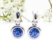 Silver Drop Earrings for Sensitive Ears | 4 Colour Options image