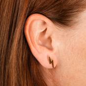 Gold X and Lightning Bolt Stud Set | Nickel Free Earrings Ireland | Earsense - Earrings for sensitive ears