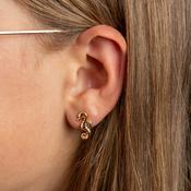 Gold Seahorse Stud Earrings | Nickel Free Earrings Ireland | Earsense - Earrings for sensitive ears image