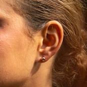 Rose Gold Ball Stud Earrings | Nickel Free Earrings Ireland | Earsense - Earrings for sensitive ears image