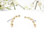 Gold Earring Climber | Nickel Free Earrings Ireland | Earsense - Earrings for sensitive ears image