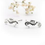 Silver Seahorse Stud Earrings | Nickel Free Earrings Ireland | Earsense - Earrings for sensitive ears image