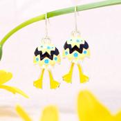 Easter Egg Chick Earrings | Nickel Free Earrings Ireland | Earsense - Earrings for sensitive ears image
