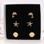Jewels of the Sea Earring Gift Set | Nickel Free Earrings Ireland | Earsense - Earrings for sensitive ears image
