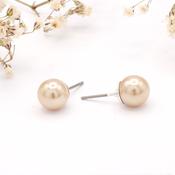 8mm Oyster Pearl Stud Earrings | Nickel Free Earrings Ireland | Earsense - Earrings for sensitive ears image