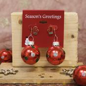 Mitten and Bauble Christmas Earring Set | Nickel Free Earrings Ireland | Earsense - Earrings for sensitive ears image