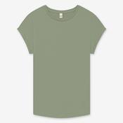 Earth Positive Women's Rolled Sleeve T-shirt - Light Olive - S