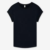 Earth Positive Women's Rolled Sleeve T-shirt - Stone Washed Black - M