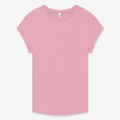 Earth Positive Women's Rolled Sleeve T-shirt - Stone Washed Pink - M