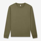 Earth Positive Premium Long Sleeve T-shirt - Faded Khaki - M